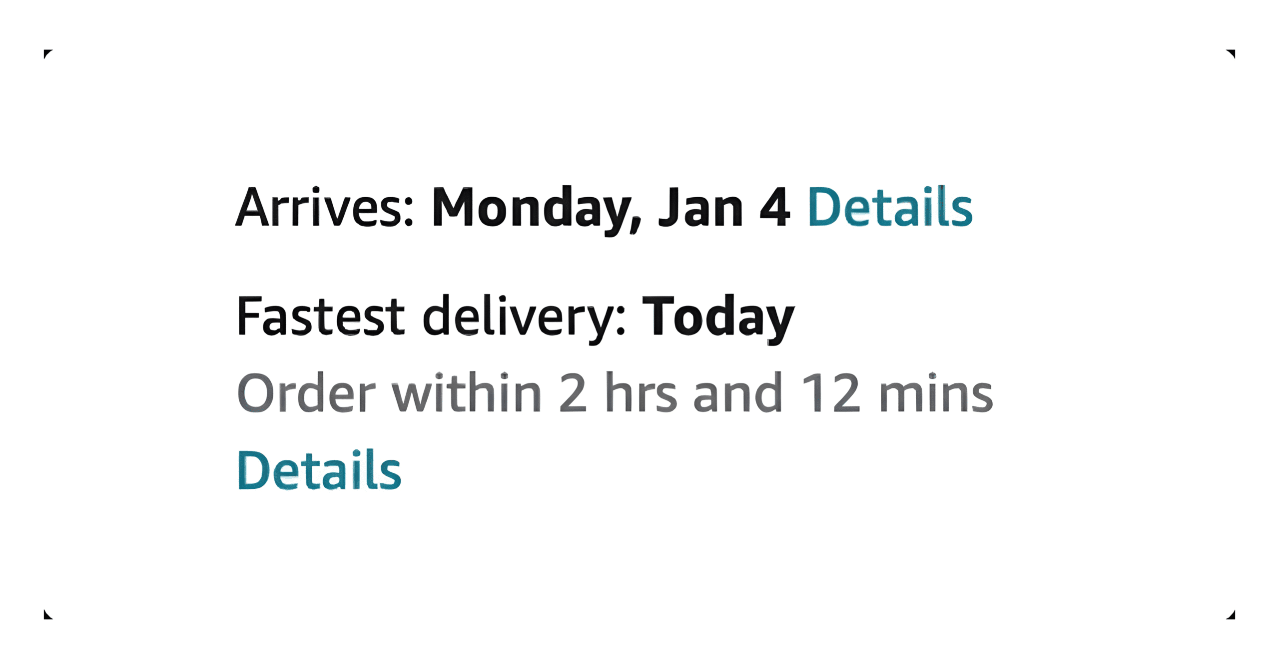 Pre-Purchase Promise to Shipping Selection